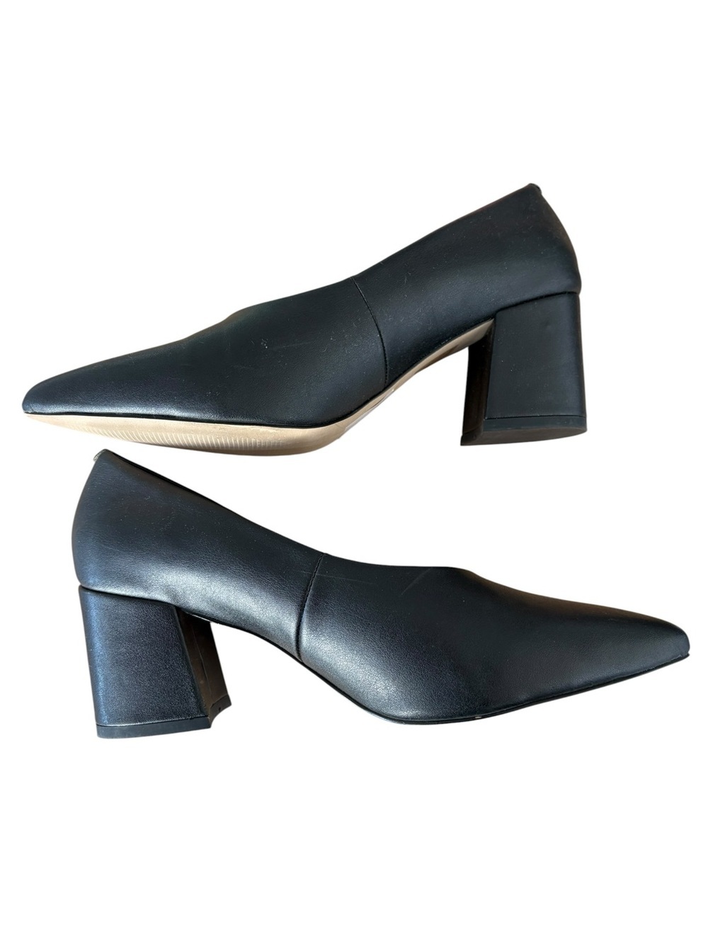 Matt and Nat Sibyl Vegan Block Heel in Black Sz 39